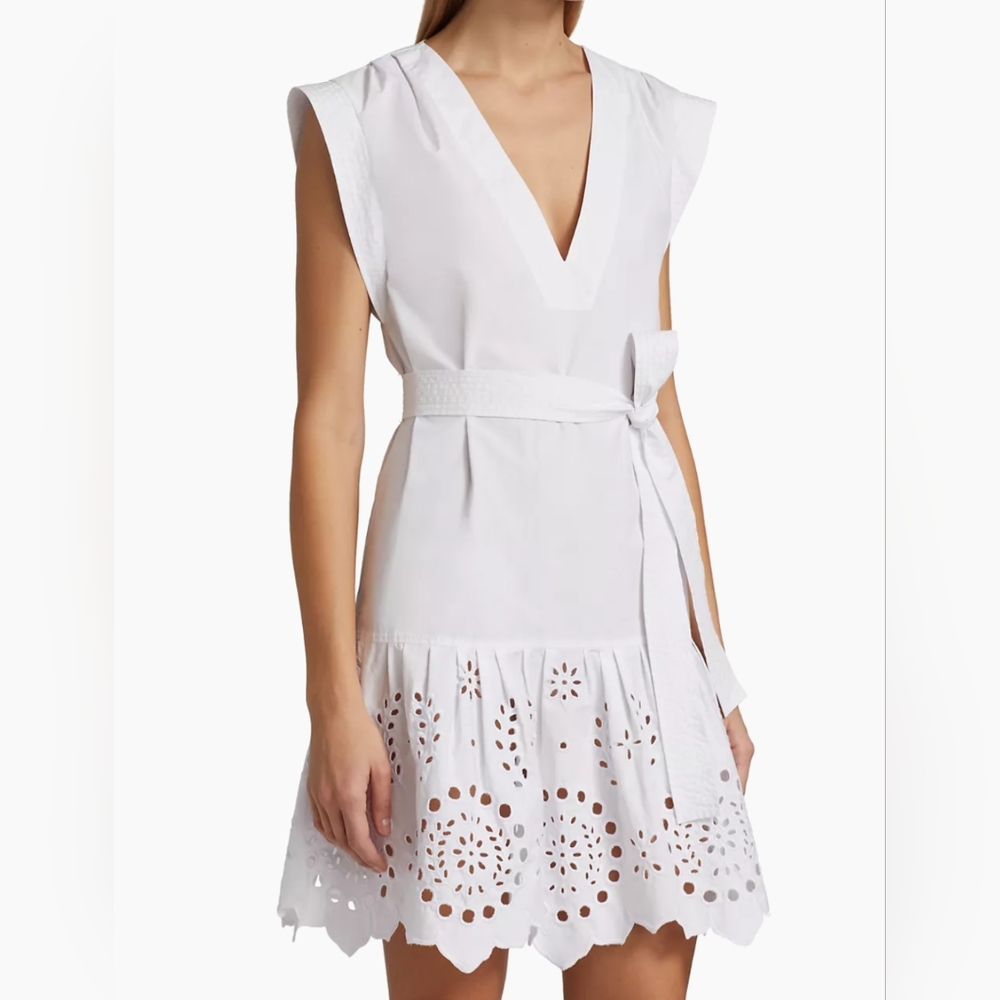 Derek Lam 10 Crosby Lee Eyelet Dress